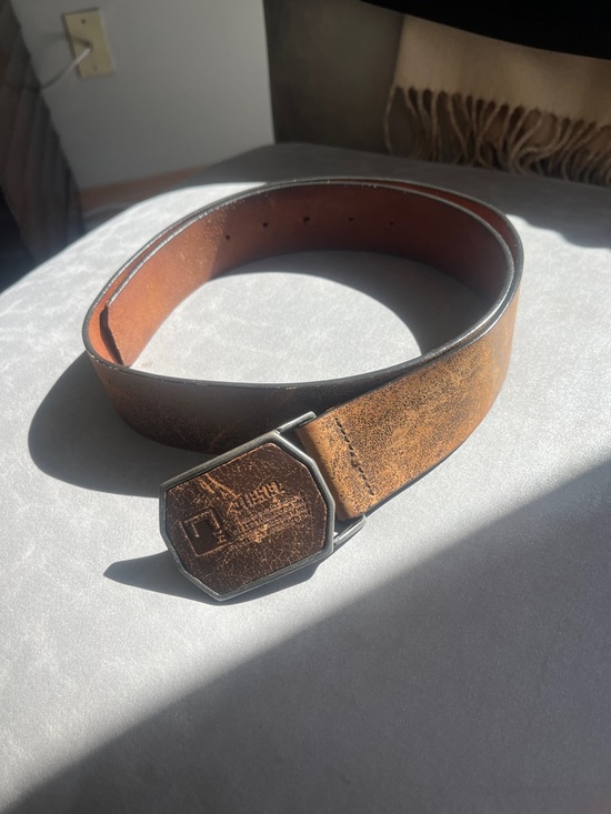 Diesel Accessories - Diesel Distressed Leather Belt
